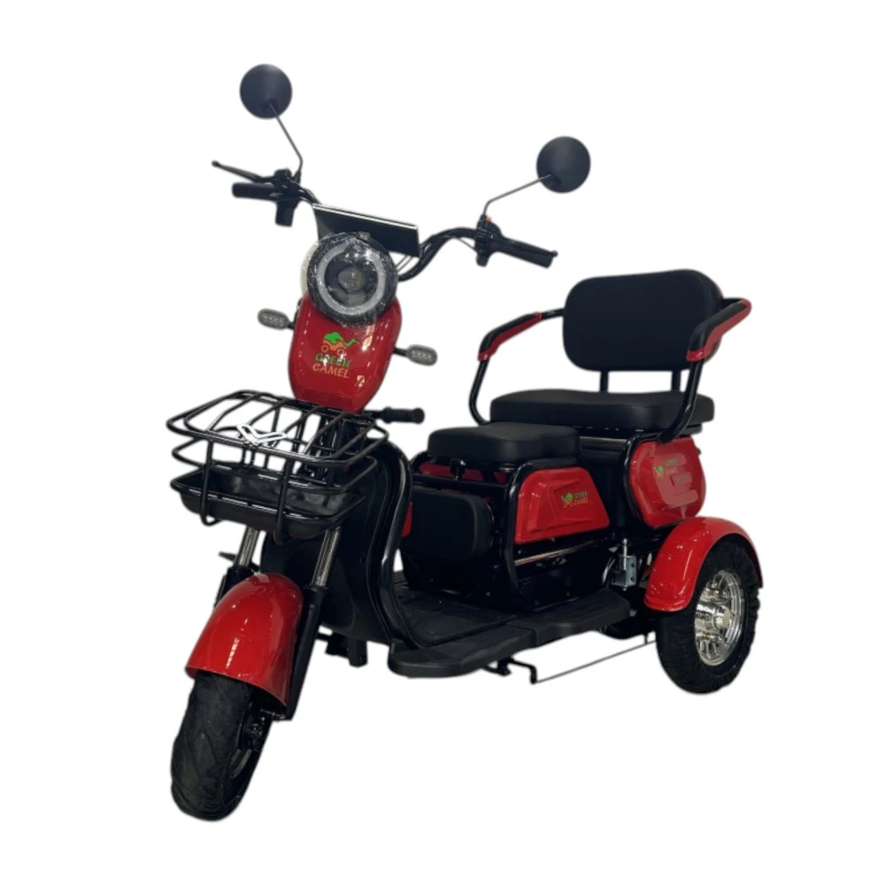 Электротрицикл GreenCamel Фродо X7 V2 (48V20Ah 500W R8) дифференциал Красный
