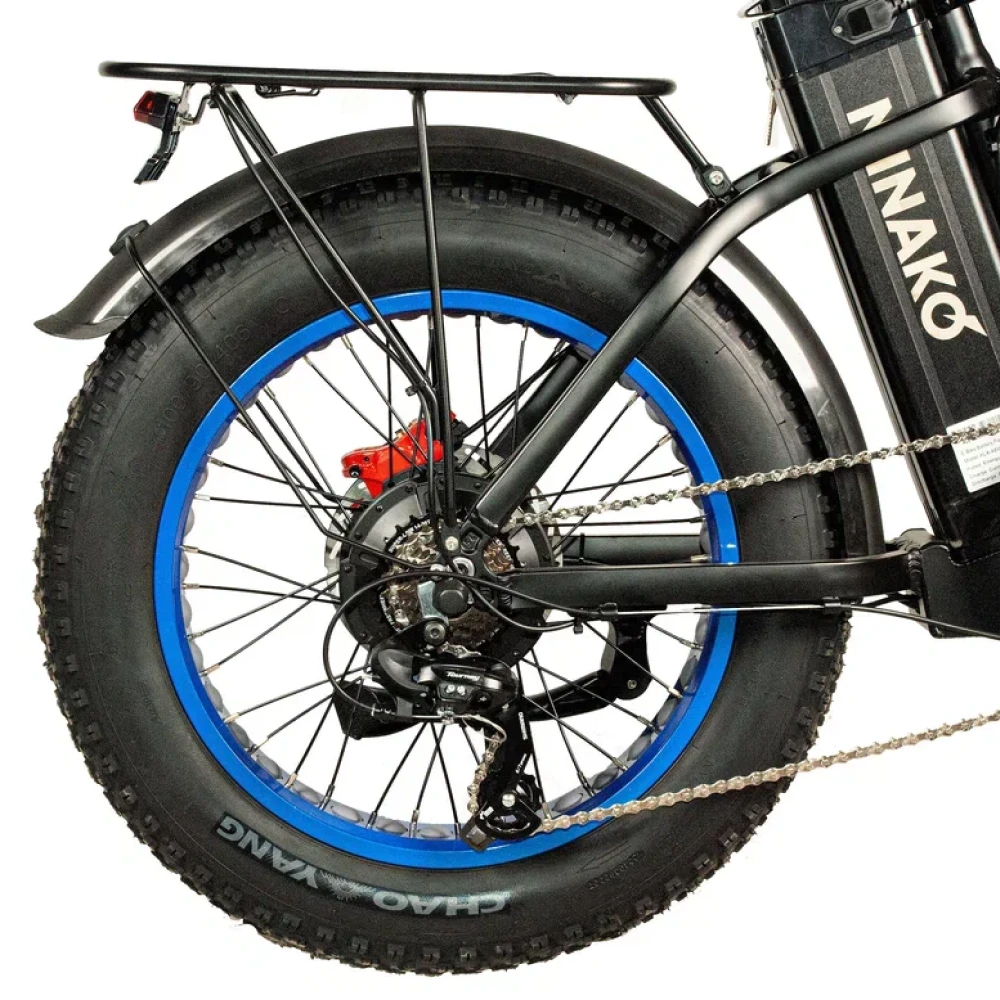 Электровелосипед Minako F10 Dual синий гидравлика 12